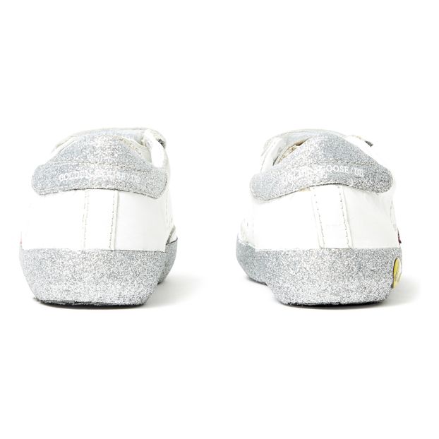 Basket Scratchs Cuir Semelle Pailletée Old School-product