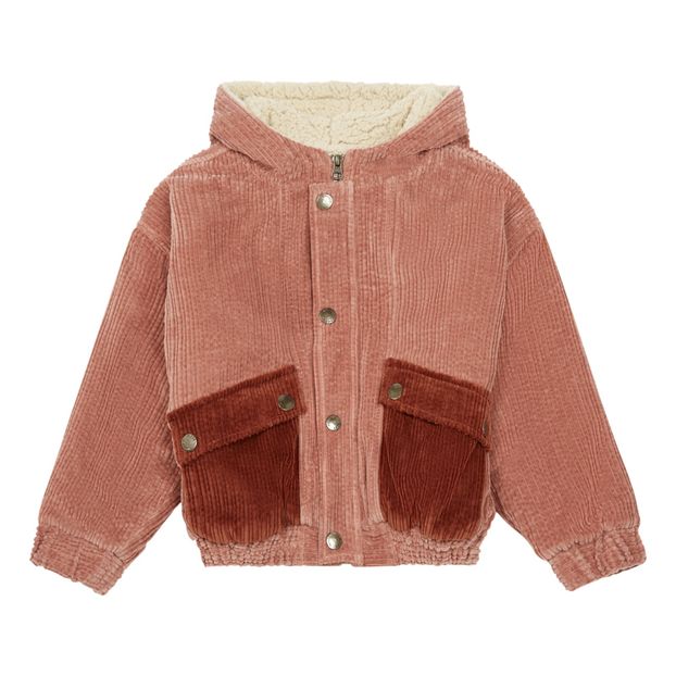 Fake fur-lined velour jacket-product