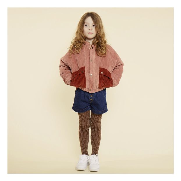 Fake fur-lined velour jacket-product