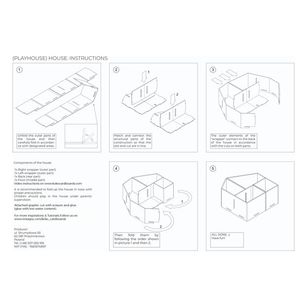 Maison en carton à construire-product
