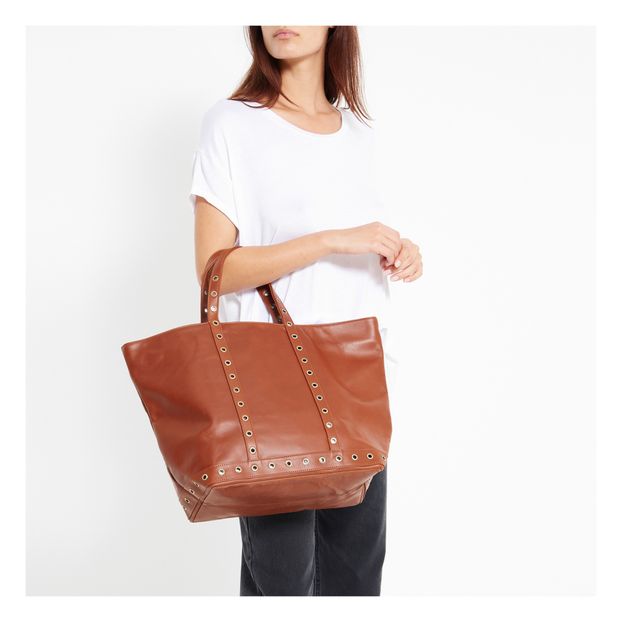Tote medio in pelle Oeillets-product