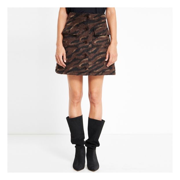 Tiger Jacquard Skirt-product