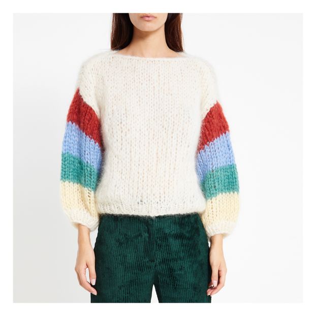 Pull Mohair Manches Tricolores-product