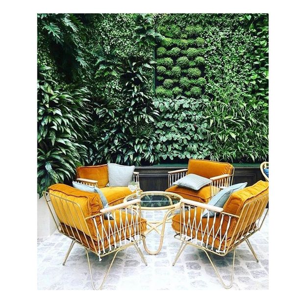 Croisette Matte Gold Epoxy and Velvet Armchair-product