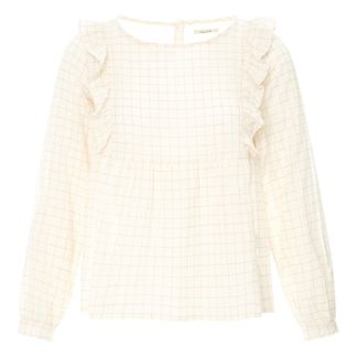 Emile et Ida Karierte Lurex Bluse - Damenkollektion --listing