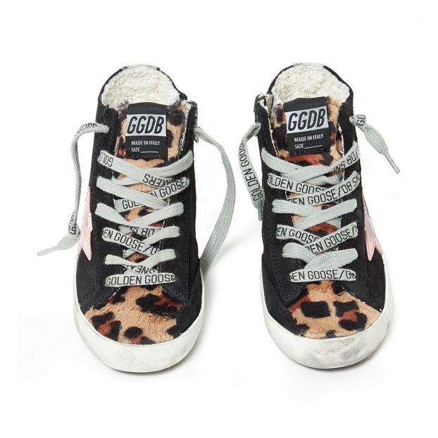 Zapatillas de ante con forro y cremallera de leopardo Francy-product
