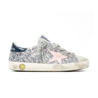 Golden Goose Deluxe Brand Turnschuhe mit Schnürsenkeln Wildleder Glitter Superstar-listing
