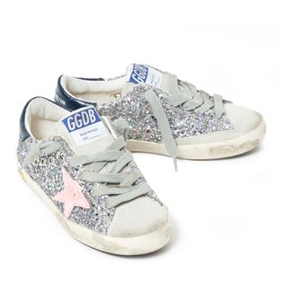 Golden Goose Deluxe Brand Turnschuhe mit Schnürsenkeln Wildleder Glitter Superstar-listing