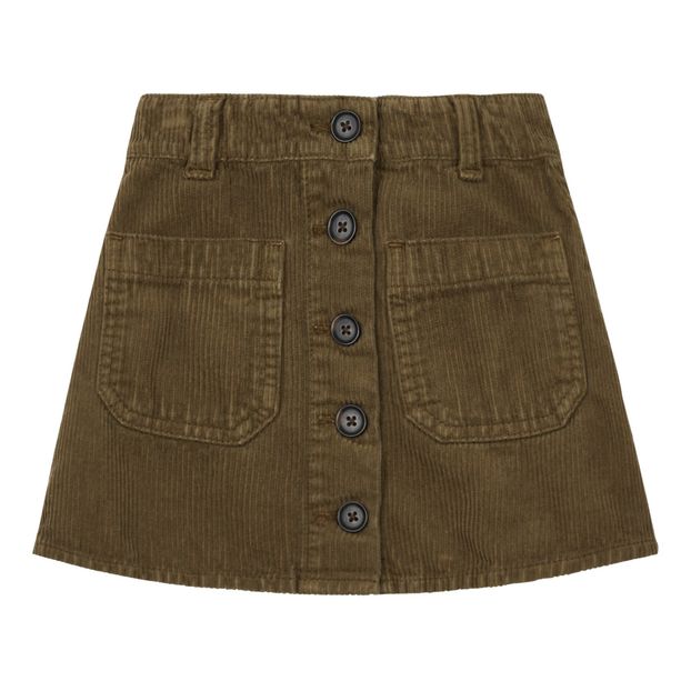 Velvet Button Skirt-product