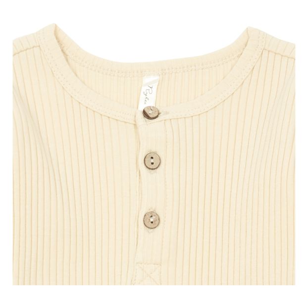 Ribbed Knitted Henley T-shirt-product