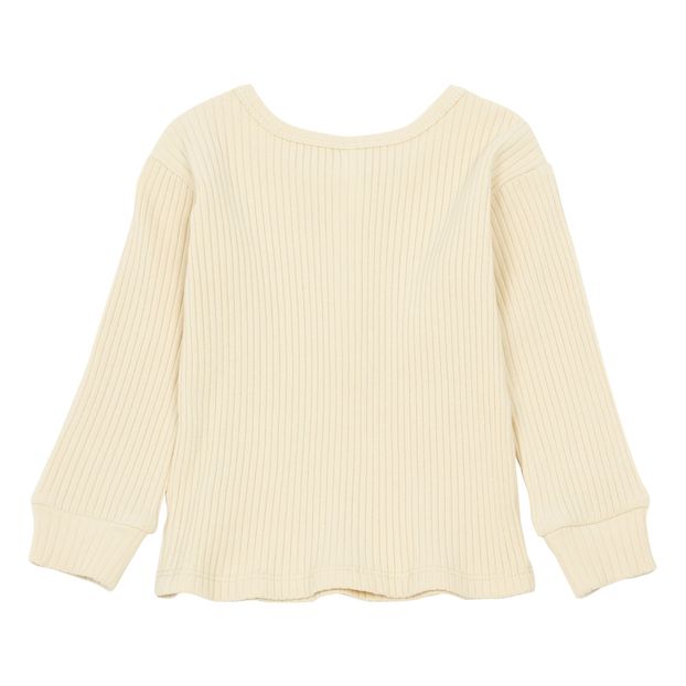 Ribbed Knitted Henley T-shirt-product