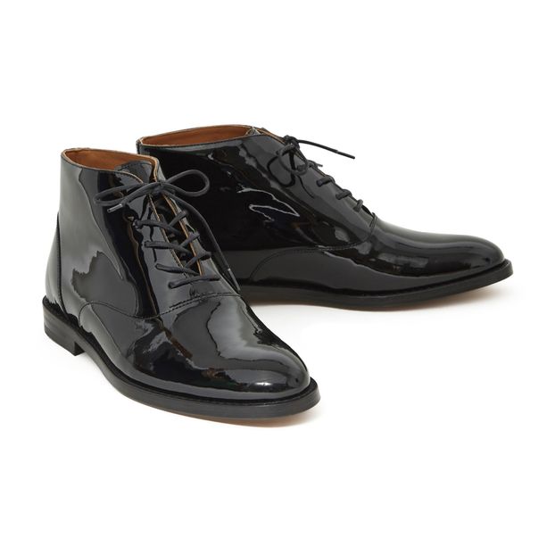 Hoher Richelieu-Schuh Leder Lack Elvis-product