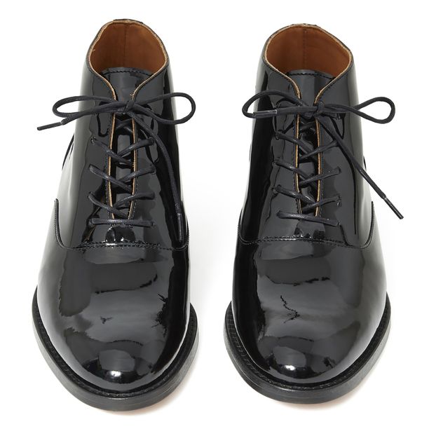 Hoher Richelieu-Schuh Leder Lack Elvis-product