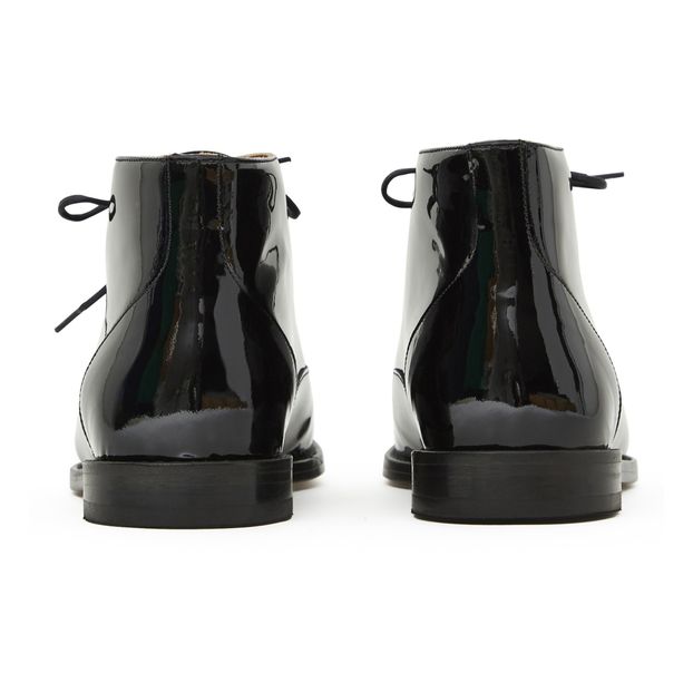 Hoher Richelieu-Schuh Leder Lack Elvis-product