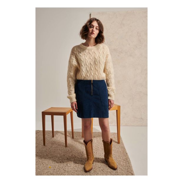 Falda de pana con cremallera-product