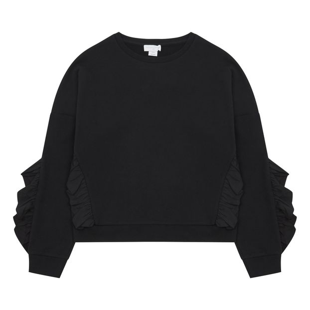 Sudadera Algodón Orgánico Volantes-product