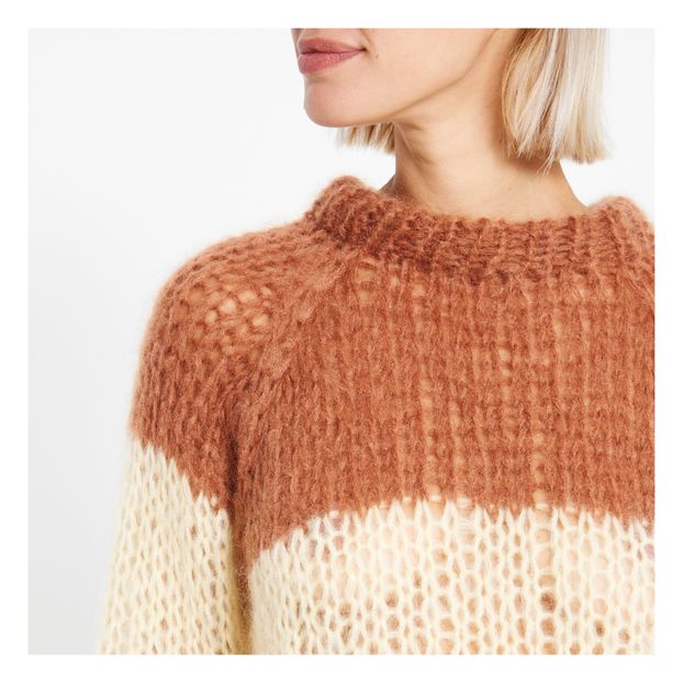 Jersey de rayas anchas Mohair-product