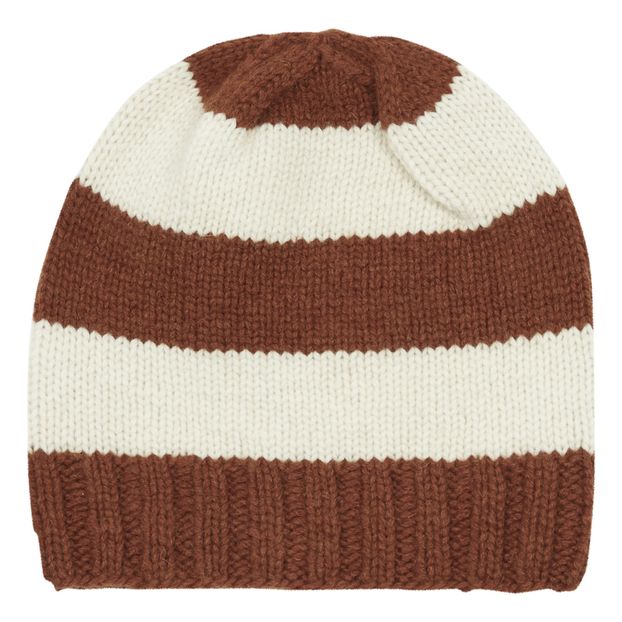 Handknitted Striped Beanie Hat-product