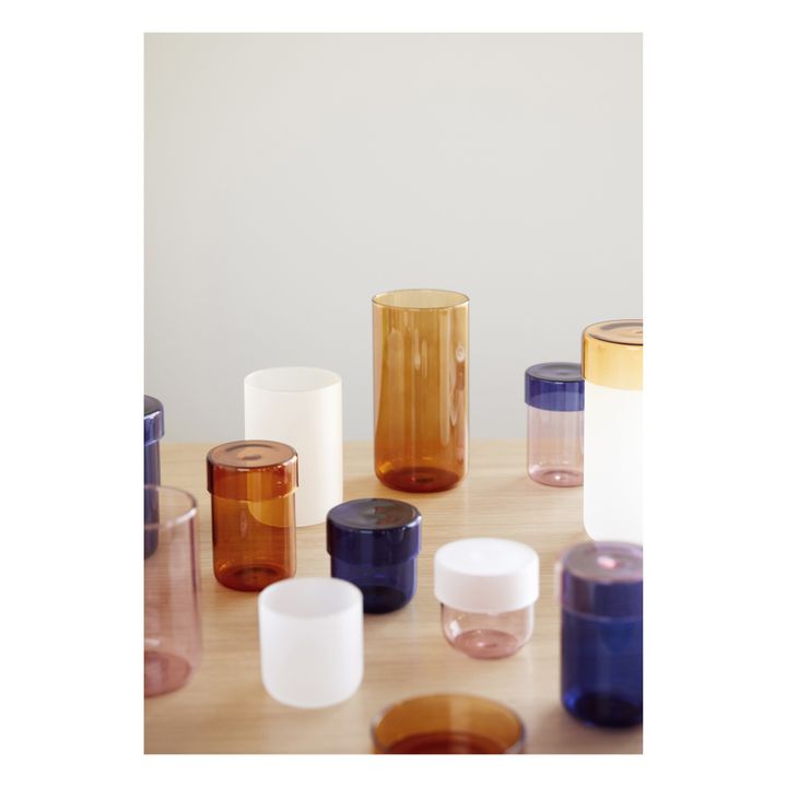Pot en verre - Set de 2 | Rose- Image produit n°1