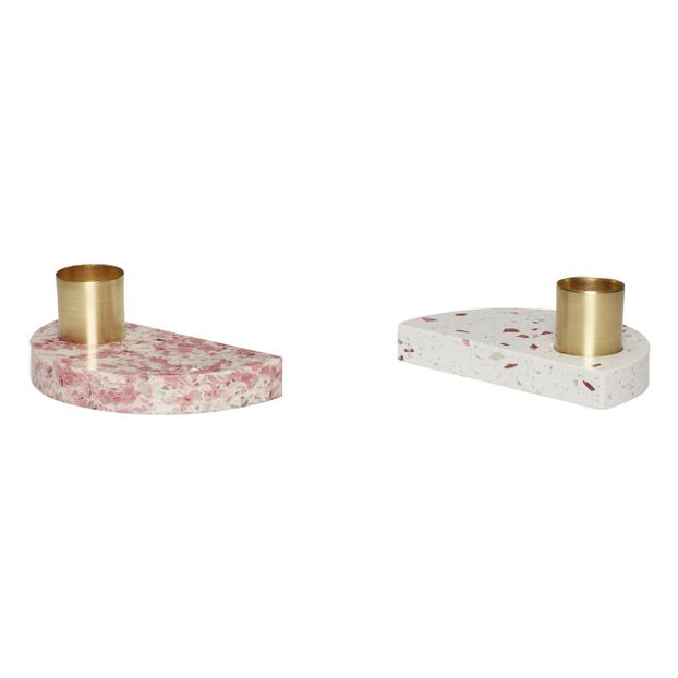 Portavelas de terrazzo - Set de 2-product