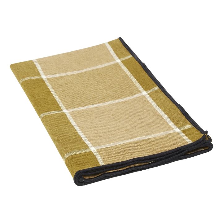 Serviette Bourdon en toile mimi nara | Havane- Image produit n°0