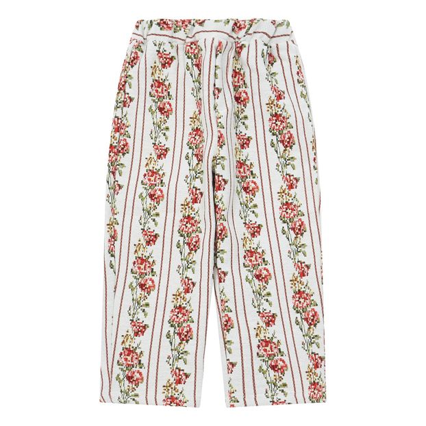 Pantalón con estampado de flores-product