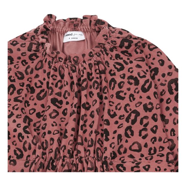 Leopard Ribbed Velvet Dress-product
