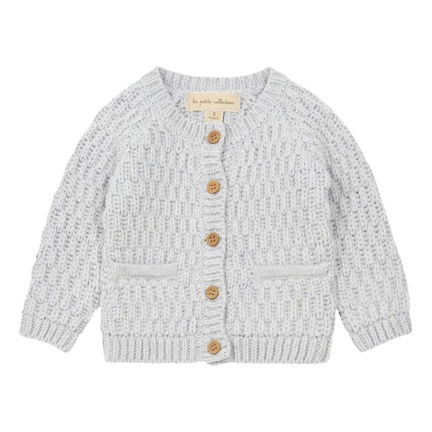Cardigan Coton et Mérinos Gaufre-product