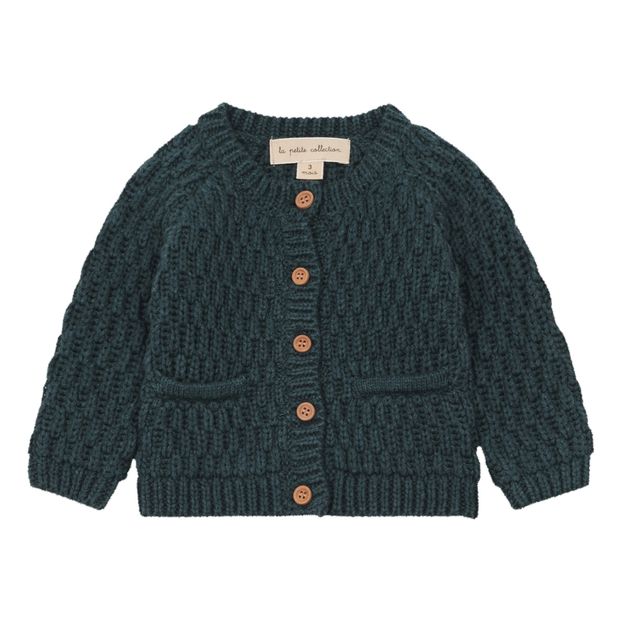 Cardigan Coton et Mérinos Gaufre-product