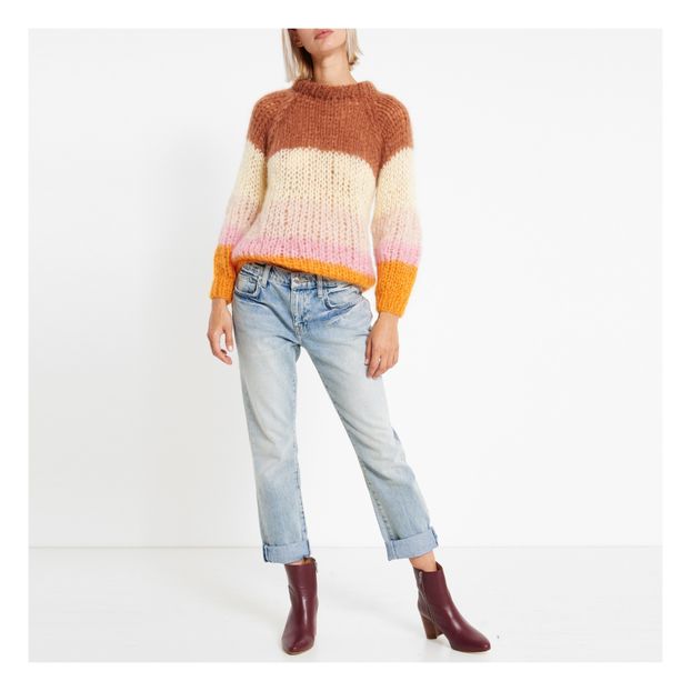 Jersey de rayas anchas Mohair-product