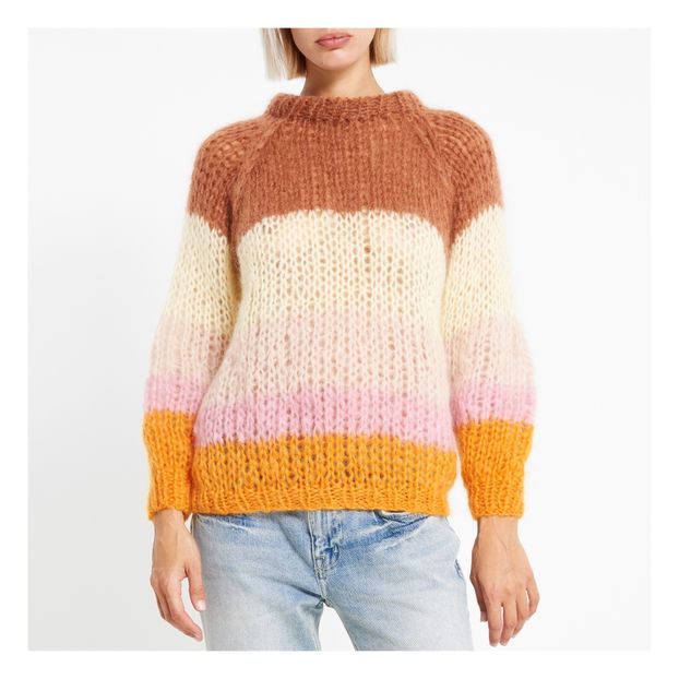 Jersey de rayas anchas Mohair-product