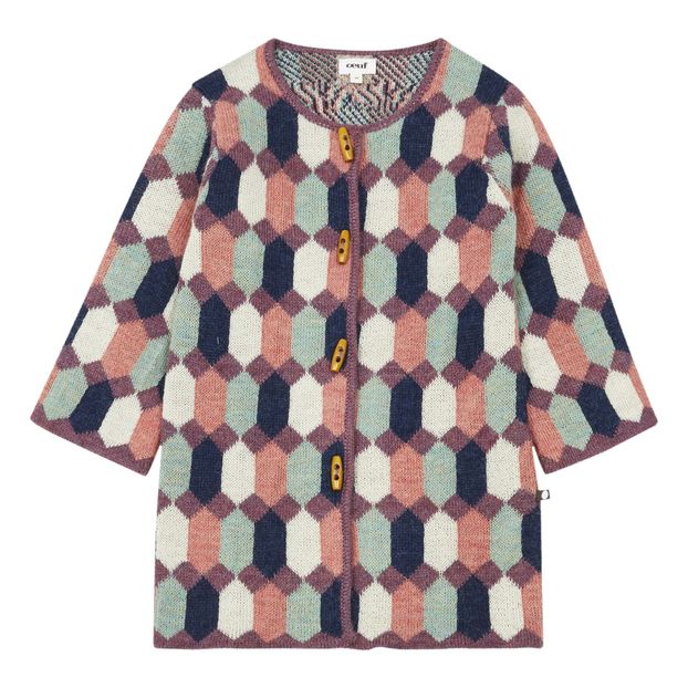 Chaqueta de bebé estampada de lana de alpaca-product