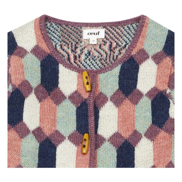 Chaqueta de bebé estampada de lana de alpaca-product