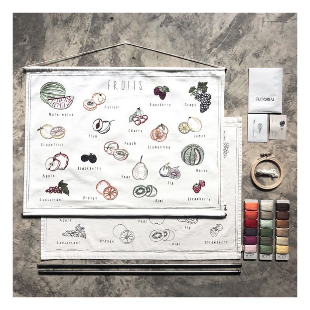 Poster zum Besticken Obst-product