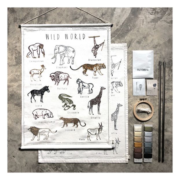 Poster à broder Animals-product