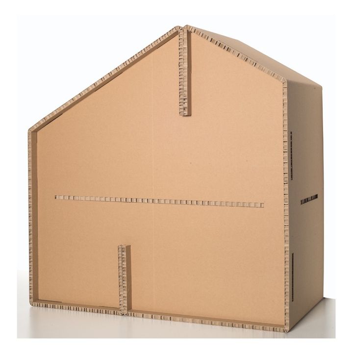 Maison en carton à construire | Rose- Image produit n°2