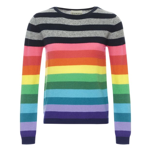 Pull Cachemire Multi Stripe Crew-product