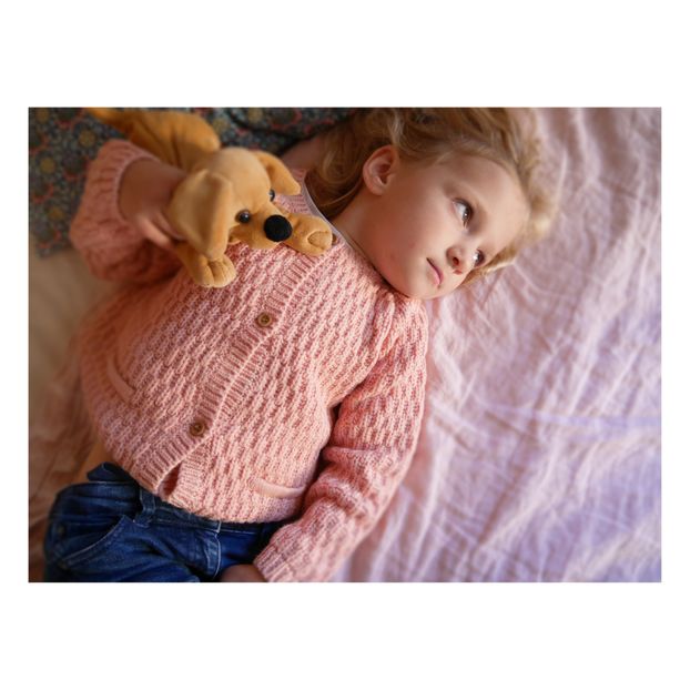 Waffled Cotton Merino Wool Cardigan-product