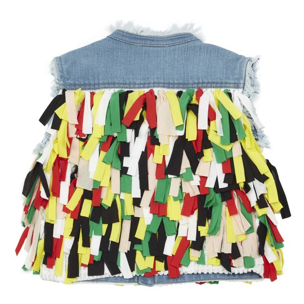 Organic Cotton Fringed Vest-product