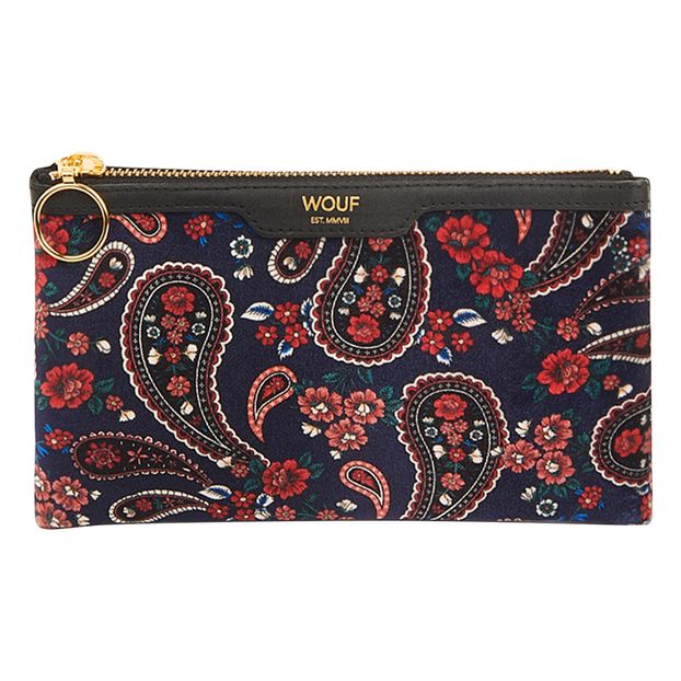 Pochette en velours Blue Paisley-product