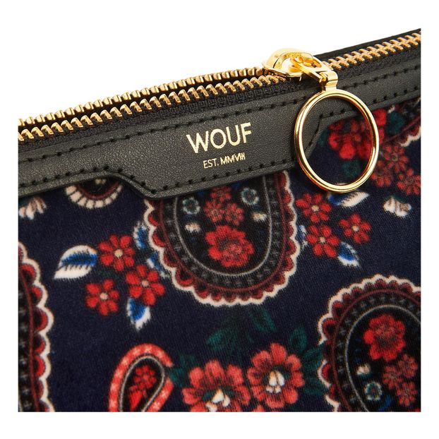 Trousse de toilette en velours Blue Paisley-product