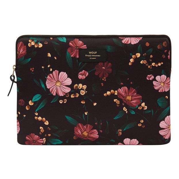 Funda para ordenador 13" de tela Black Flowers-product