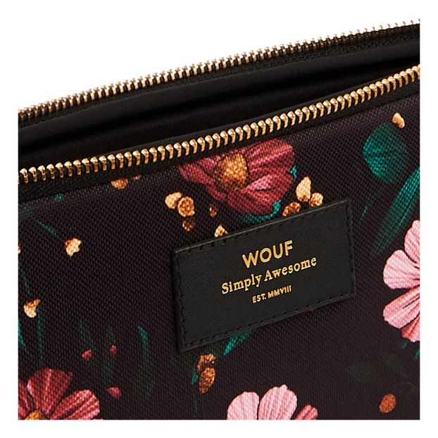 Pochette iPad en toile Black Flowers-product