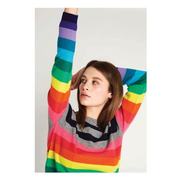 Pull Cachemire Multi Stripe Crew-product