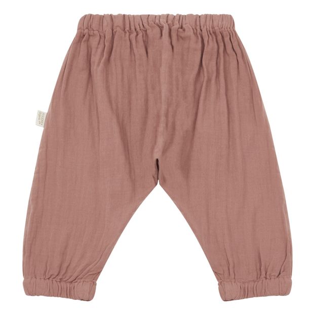 Pantalón jogger canela de doble gasa-product