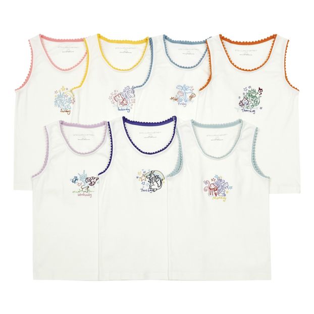 Organic Cotton Days of the Week Singlets - Set of 7-product