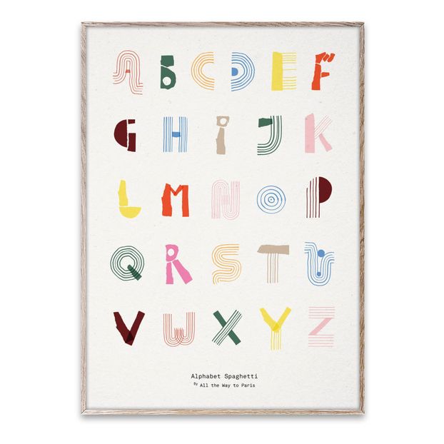 Alphabet Spaghetti Poster-product