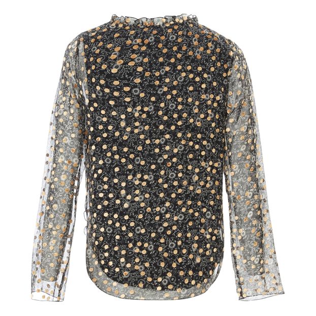 Spotted Velvet Blouse-product
