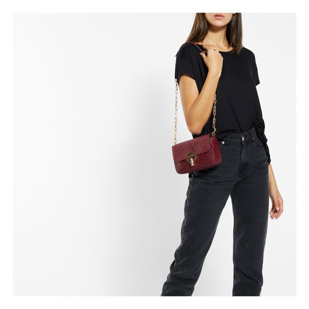 Sac Moon Rigide Cuir Craquelé-product