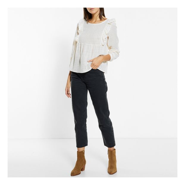 Blouse Carreaux Lurex - Collection Femme --product